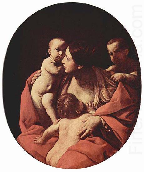 Guido Reni Caritas, Oval china oil painting image